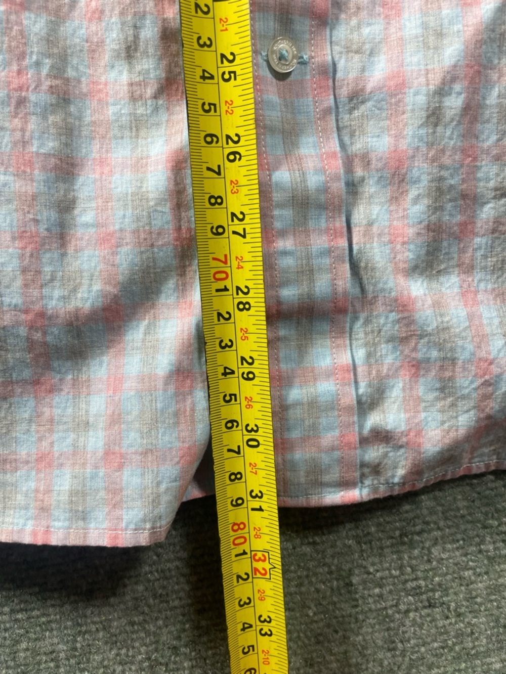 Southern‎ Tide Men's Button-Down Plaid Shirt in Pink and Light Blue - Picture 7 of 8